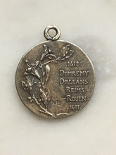 Load image into Gallery viewer, Medal - Saint Joan of Arc - Bronze or Sterling Silver - Antique Reproduction 423
