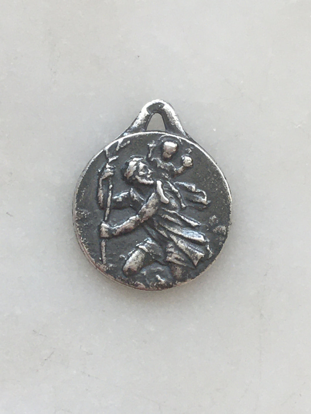 Saint Christopher Charm - Sterling Silver Medal CeCeAgnes