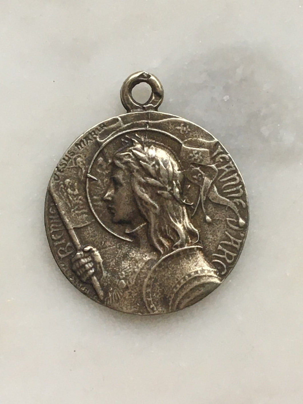 Medal - Saint Joan of Arc - Bronze or Sterling Silver - Antique Reproduction 423