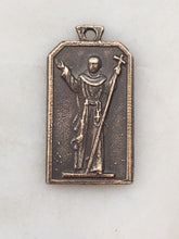 Load image into Gallery viewer, Medal - Saint Junipero Serra - Bronze or Sterling Silver - Antique Reproduction 1543
