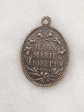 Load image into Gallery viewer, Medal - Jesus, Mary and Joseph - Bronze or Sterling Silver - Antique Reproduction 1565
