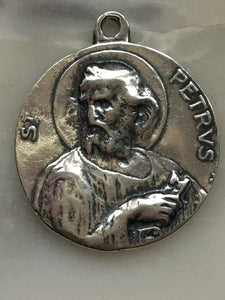Saint Peter and Saint Paul Medal - Sterling Silver - Antique Reproduction