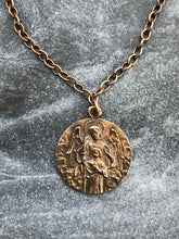 Load image into Gallery viewer, Guardian Angel Solid Bronze Necklace
