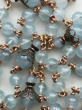 Load image into Gallery viewer, Aquamarine Rosary - Bronze - Stella Maris Center
