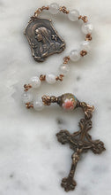 Load image into Gallery viewer, Lilies and Moonstone Single Decade Rosary - Bronze - Virgin Mary CeCeAgnes
