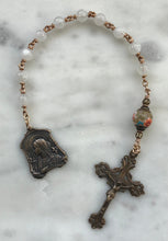 Load image into Gallery viewer, Lilies and Moonstone Single Decade Rosary - Bronze - Virgin Mary CeCeAgnes
