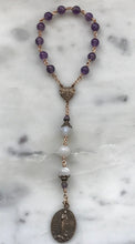 Load image into Gallery viewer, Stella Maris Chaplet - Bronze - Amethyst and Moonstone CeCeAgnes
